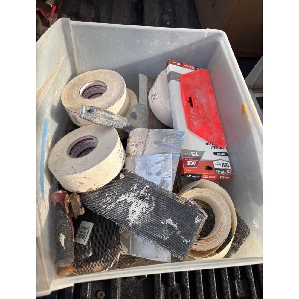 Drywall Taping Tools and Supplies Lot